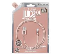 Juice Apple IOS Fast Chargine Cable 3m Braided Eco Rose Gold For All IOS Devices