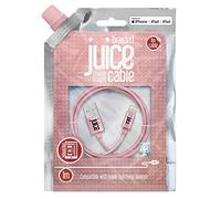 Juice Apple Lightning Cable 1m Braided Rose Gold ,iPhone 14, Max, Pro, Plus,13, Max, Pro and Mini , 12, Max,Pro and Mini,11, Pro, X, Xr ,8, 7, 6, SE, 5,iPad,