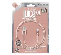 Juice Apple Lightning Cable 3m Braided Eco Rose Gold,iPhone 14, Max, Pro, Plus,