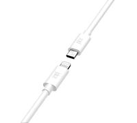 Juice Apple Lightning to Type C 2m Charger and Sync Cable for Apple iPhone 13, 13 Pro, 12, 12 Mini, SE, 11, XS, XR, X, 8, 7, 6, 5, iPad, Pro, Air, Mini, Airpods Pro - White