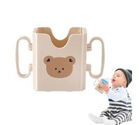 Juice Box Holder | Height Adjustable Milk Bag Holder | Foldable Beverage Bracket with Handle for Fridge Kids Car Dinner Travel Snacking Home