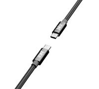 Juice Braided ECO USB-C to USB-C 2M Charging Cable, Fast Charge & Data Sync, Reversible Connectors, TPE Material, Compatible with iPhone 16, 15, iPad Pro, Samsung, Google, Laptops - Black