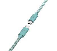Juice Braided Type C 2m Charging Cable, Fast Charge Braided Data Lead Compatible with iPhone 17, 17 Pro, 17 Pro Max, iPad Air 5, Galaxy S24 Ultra, Mi 11, Pixel 9 - Teal