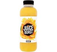 Juice Burst 400ml Fruit Juice Bottles (24 Bottles x 400ml, Orange)