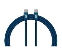 Juice Cable Type C to Type C 2M Braided, Fast Charge Type C Braided Data Lead Compatible with iPhone 16, 16 Pro, 15, 15 Pro, iPad Air 5 Galaxy S23 S22 Ultra Mi 11 Note 10 Pixel 9 (Navy)