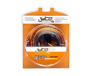 Juice Car Audio JWTRU101 1400W 10 Gauge Amplifier Wiring Kit, With Speaker, Power, RCA, Ground and Connection Cables