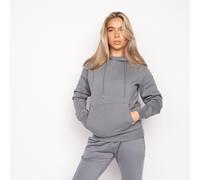 Juice Cremmoore Women's Cremmoore Basic Hoodie -Cotton Blend Fleece in Dark Grey | Size: Small Juice Dark Grey S