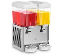 Juice Dispenser 2 x 18 Litres - Drinks Dispensers by Royal Catering Silver