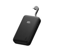 Juice Eco Integrated Power Bank, Portable Charger 12000mAh with Built-in USB-C Cable & Digital Display, Fast USB-C Output, PowerBank for iPhone 15 16 Pro Max, Samsung, Android, iPad, DJI Osmo Pocket 3