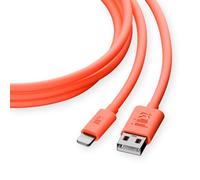Juice 3m Apple Lightning Cable. USB to Lightning iPhone Charger Cable, MFI Certified Apple Charger Cable. Long, Durable iPad Charger Cable & iPhone Cable (Coral), Extra Large