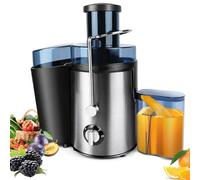 Juice Extractor Machine, 400W Juicer Whole Fruit and Vegetables, Quick Juicing and Easy to Clean, 65MM Large Feed Chute, 3 Speed Setting, No-Drip Spout, Non-Slip Feet