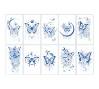 Juice Herbal Tattoo Sticker Sexy Flower Butterfly Enduring Personality