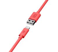 Juice iPhone Charger Cable 2M, MFi Certified Lightning Charging Cable Fast Charger USB-A to iPhone Cable for iPhone 14 13 12 11 Pro Max XR XS X 8 7 6 SE, iPad - Coral