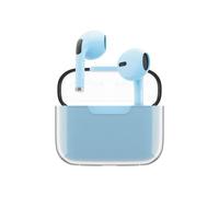 Juice Wireless Earphones, Pick 'N' Mix Bluetooth Earbuds with Earphones Wireless Charging Case & USB C Cable. Touch Control Earpods with 10m Bluetooth Range & 20 Hours Playback (Blue)