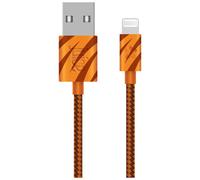 Juice JUI-ANI-CABLE-TYPEC-2M-BRD-TIG lightning cable Black, Orange