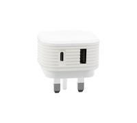 Juice 30W USB-A and USB-C Mains Charger - White