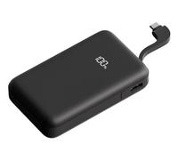 Juice Eco Integrated Power Bank, Portable Charger 10,000 mAh with Built-in Cable & Digital Display, USB-C Output, Power Bank for iPhone 15 16 Pro Max, Samsung, Xiaomi, Android, iPad, DJI, GoPro