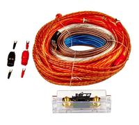 Juice Car Audio JWTRU81 1800W 8 Gauge Amplifier Wiring Kit, With Speaker, Power, RCA, Ground and Connection Cables