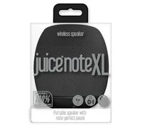 Juice Note XL Portable Bluetooth Speaker, Wireless Rechargeable Device, Super Bass, Stereo, for Iphone, Ipod, Ipad, Samsung, Smartphone, Mp3 Player, Tablet, Laptop, PC, Travel, Black