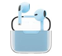 Juice Pick 'N' Mix Wireless Earphones - Bluetooth Earbuds with Charging Case, USB-C Cable, Touch Controls, 20H Playtime, 10m Range - Blue