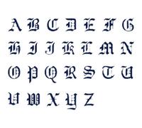 Juice Plant Ink Is Waterproof Semi-Permanent And Long-Lasting For 2 Weeks Gothic Letter Temporary Tattoo Stickers Letter Finger Stickers Couple Name Splicing
