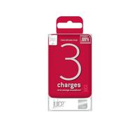 Juice Power bank, Red, 3 Charges