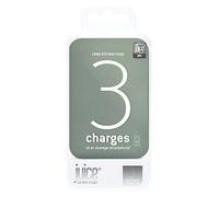 Juice 3 Charges Power Bank Portable Charger for Apple iPhone, Samsung, Huawei, Microsoft, Oppo, Sony - Midnight Green