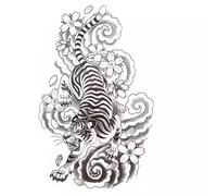 Juice Semi-Permanent Tiger Waterproof Long-Lasting Herbal Tattoo Stickers Simulation To Cover Scars
