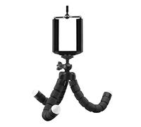 Juice Social Flexi Tri-Pod with Bendable Legs and Bluetooth Remote, Portable Mini Tripod with Flexible Octopus Style Legs, Phone/Camera Mount, Compatible with Apple, Android, GO PRO, Cameras