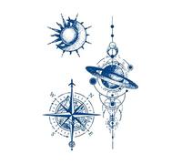 Juice Tattoo Sticker Upgrade Online Red Tattoo Sticker Lasts 7-15 Days Herbal Plant Temporary Tattoos Sticker Size:180 * 110mm(GZ-395)