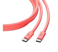 Juice USB C to USB C Cable 2m (Coral) | Fast Charging Sync Lead | iPhone 18 17 16 15 | iPad Pro Air Mini | Samsung Galaxy S25 S24 | Google Pixel 9 | 60W | Reversible | 1 year warranty