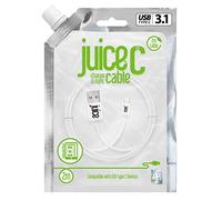 Juice USB Type C 2m Charger and Sync Cable for Samsung Galaxy S20, S10, S9, S8, S20 Plus, Huawei P30, P20,Sony, Apple Ipad 2020, Pro 2020, Air 2020 - White