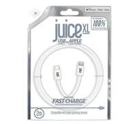 Juice USB Type C - Apple Lightning, 2m Charger and Sync Cable for Apple iPhone 14, 14 Pro, 13, 13 Pro, 12, 12 Mini, SE, 11, XS, XR, X, 8, 7, 6, 5, iPad, Airpods Pro - White