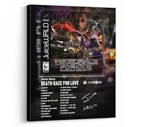 Juice WRLD Canvas Wall Art Decor - Death Race for Love Album Cover Poster with Vibrant Design, Hip-Hop Rap Icon Tribute Artwork for Bedroom or Studio, Unique Music-Themed Canvas Print 16X20 inch