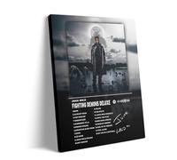 Juice WRLD Canvas Wall Art, Rapper Collage Poster Print, Hip Hop Music Artwork for Bedroom Studio Gaming Room Decor, Vibrant Album Cover Picture Print Framed Music Wall Painting 8X10