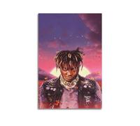 Juice Wrld Painting Art Style MusicFamous Film And Television Figures Pop Music Figures Poster Decoration Canvas Art Decoration Print Signature Photo Living Room Home Decoration12x18inch(30x45cm) Unfr