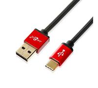 JuicEBitz 1m USB to USB-C 3A Braided FAST Charger Cable | for Samsung Galaxy S20 S10 S9, A72 A71, A52 A51, A42 A41, A32 | Oppo Reno4, Find X2, A93 | LG, Sony Xperia, LG, Nokia etc (Black)