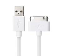 JuicEBitz 3m Super Core [20AWG Pure Copper] Fast Data & Charger Cable Lead for iPad 3 2 1, iPhone 4S 4, iPod - 1st to 6th Generation (3m, White)