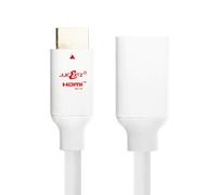 JuicEBitz 4K HDMI Cable 7M, Male to Female Extension Cable with Ethernet, High Speed HDMI 4k/30fps. 1.4 HDMI Lead. HDMI to HDMI Cable, Compatible with PS4 Xbox Sky Projector. 7m HDMI Extension White