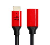 JuicEBitz 4K HDMI Cable 9M, Male to Female Extension Cable with Ethernet, High Speed HDMI 4k/30fps. 1.4 HDMI Lead. HDMI to HDMI Cable, Compatible with PS4 Xbox Sky Projector. 9m HDMI Extension Black