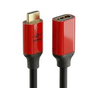 JuicEBitz 4K HDMI Extension Cable 7m, Male to Female High Speed 4k/30fps, 1080p/120fps/144fps. CEC, ARC, Ethernet v1.4 HDMI Lead Compatible with PS4, Xbox, Sky, Projector, Laptop/PC, [7m Long, Black]