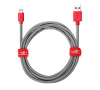 JuicEBitz 4m/13ft 20AWG Power Only Charger Cable for Nintendo DSi, DSi XL, 3DS, 2DS - Standard USB A to Mini AB Connectors