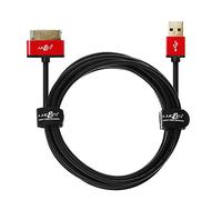 JuicEBitz 4m USB Data Sync Charger Cable Lead [USB to 30 Pin Adapter] for Samsung Galaxy TAB (1st Gen), Galaxy Tab 2, 7.0, 8.9, 10.1, Galaxy Note N8000, N8010, N8013 (10.1) 5V/2A 22AWG Pure Copper