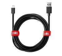 JuicEBitz 5m USB A to MINI B 22AWG Fast Data Charger Cable Lead compatible with DashCam/SatNav inc. NextBase 522/512GW, 422/412GW, 402G, 322/312GW, 212G, DUO HD etc (Black)