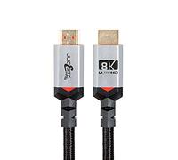 JuicEBitz 8K HDMI Cable 2M, Pro Series Ultra High Speed HDMI 8k 48Gps. 2.1 HDMI Lead with Ethernet, HDMI to HDMI Cable, Compatible with Xbox, Playstation, Apple TV, Sky + More. Ultra HD 2M Long HDMI