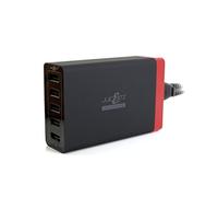 JuicEBitz JuicEHub 40W 5V 8A High Speed 5 Port USB Fast Charger with Smart IC Technology Compatible with Android, Samsung, Apple iPad, iPhone, HTC, Nexus, Huawei, LG and More