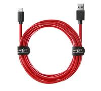 JuicEBitz Phone Charger Cable, USB A to USB C Cable 4m, USB Cable, 480mbps, Fast Charger USB C Compatible with Samsung Galaxy, Google Pixel, iPad, LG, Huawei, Sony Xperia + More, Red