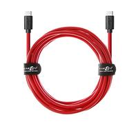 JuicEBitz Phone Charger Cable, USB C to USB C Cable 2m, USB Cable, 480mbps, Fast Charger USB C Compatible with Samsung Galaxy, Google Pixel, iPad, LG, Huawei, iPhone 15 + More, Red