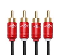 JuicEBitz RCA to RCA Cable 7m, Twin RCA Cables Male to Male Audio Cable Phono Leads. Subwoofer Cable. Phono To Phono Cable. Audio Lead for AMP, Turntable, DAB + More
