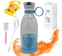 JuiceNGo Portable Blender,Juicengo Fresh Juice Portable Bottle Blender with Ice Crushing Power,- 20,000 RPM Wireless Rechargeable Personal BlenderCup Mini Juicer for Smoothies,Protein Shakes (E)